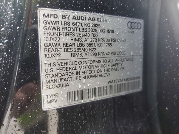 2019 AUDI Q8
