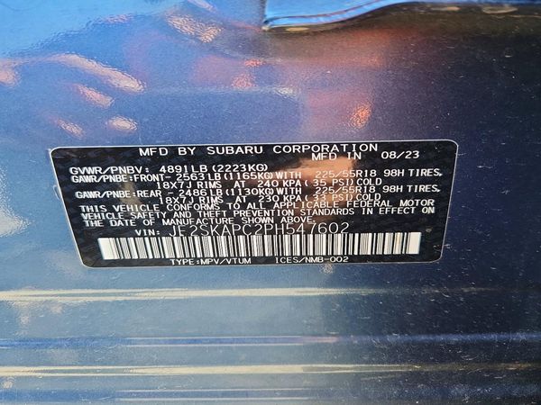 2023 SUBARU FORESTER