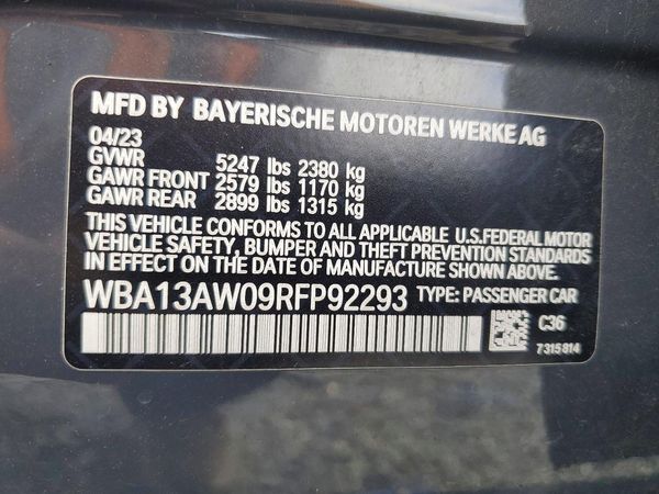 2024 BMW M4 xDrive GC — VINS