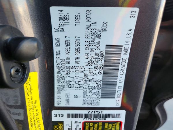 2015 TOYOTA TACOMA Delux Grade