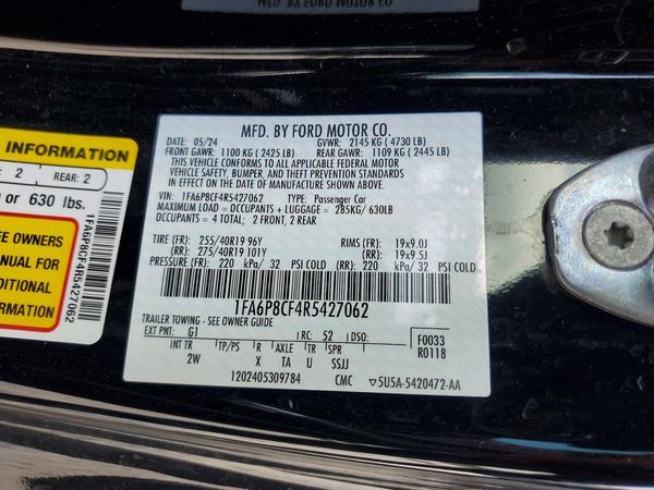 2024 FORD MUSTANG GT