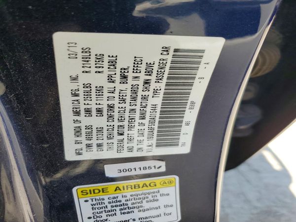 2013 ACURA TL TECH