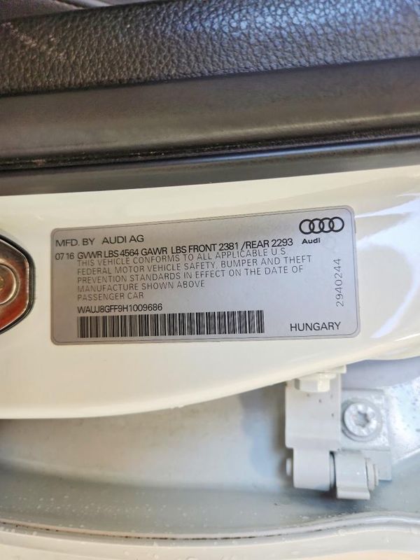2017 AUDI A3 quattro Premium Plus
