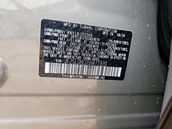 2025 SUBARU FORESTER Sport