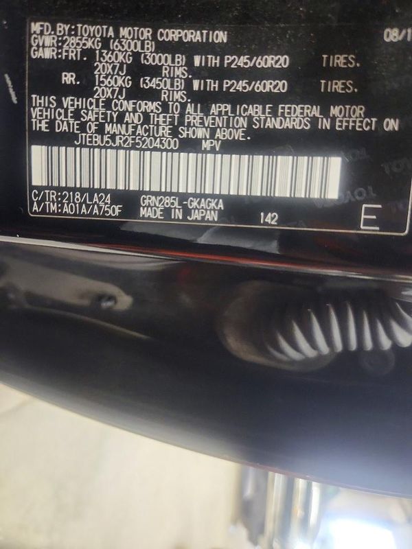 2015 TOYOTA 4RUNNER Base Grade