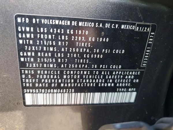 2024 VOLKSWAGEN TAOS