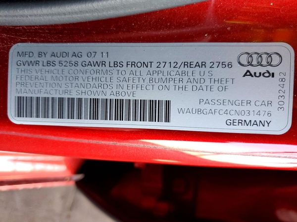2012 AUDI A6 quattro