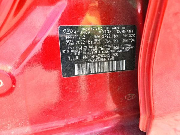 2012 HYUNDAI ELANTRA GLS(Middle grade)
