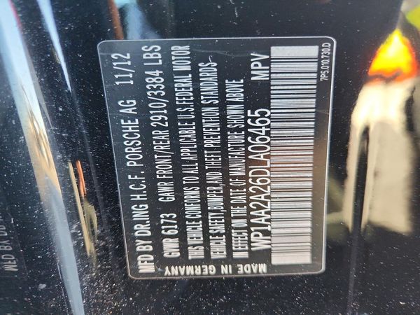 2013 PORSCHE CAYENNE