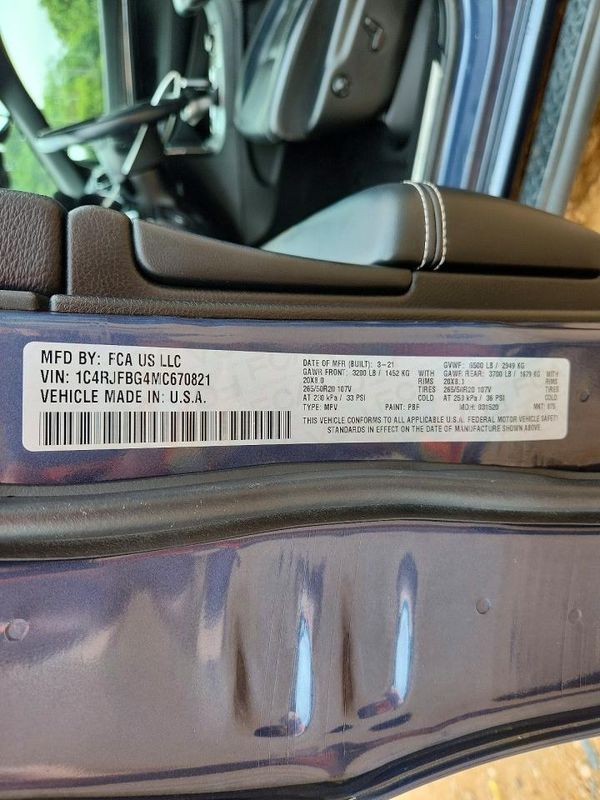 2021 JEEP GRAND CHEROKEE LIMITED 4X4