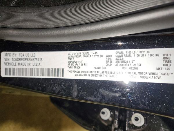 2025 RAM 1500 Tradesman