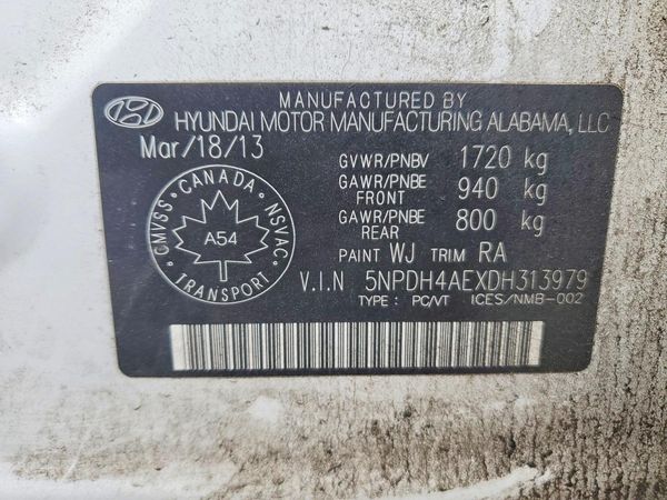 2013 HYUNDAI ELANTRA