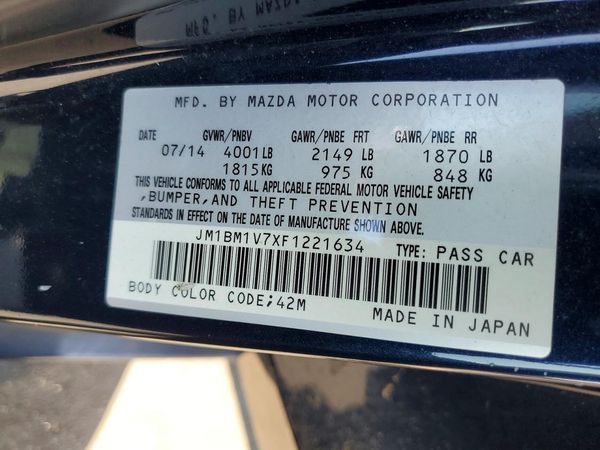 2015 MAZDA 3 Touring/GS