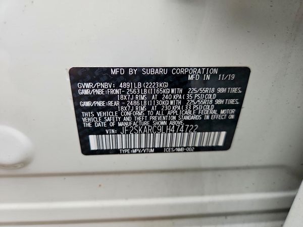 2020 SUBARU FORESTER Sport+ES+HK+KA