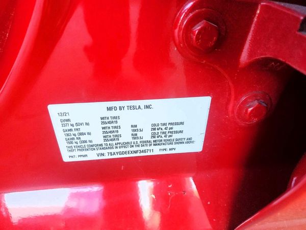2022 TESLA MODEL Y