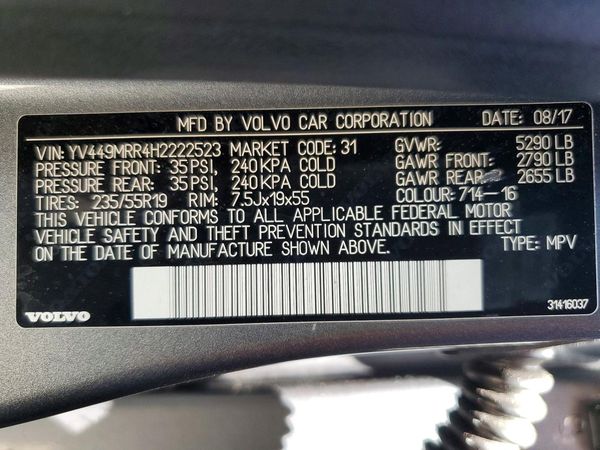 2017 VOLVO XC60 Dynamic