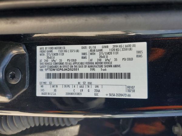 2018 FORD F150