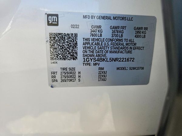 2022 CADILLAC ESCALADE Premium Luxury