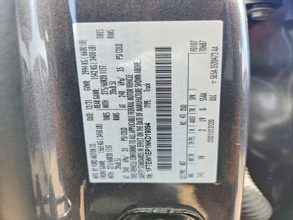 2022 FORD F150 SuperCrew