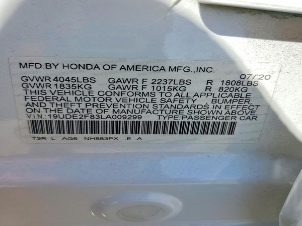 2020 ACURA ILX