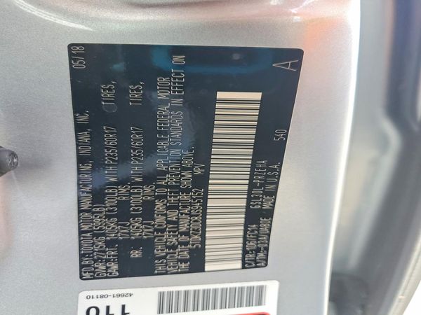 2018 TOYOTA SIENNA