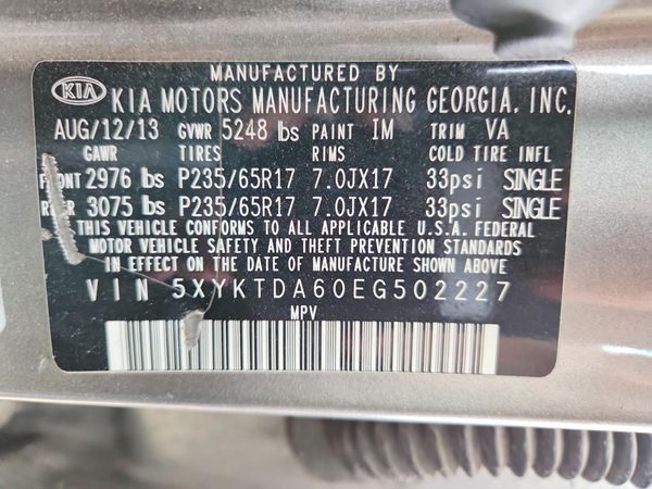 2014 KIA SORENTO Base/ LX
