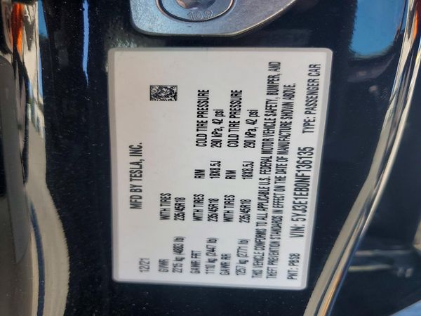 2022 TESLA MODEL 3