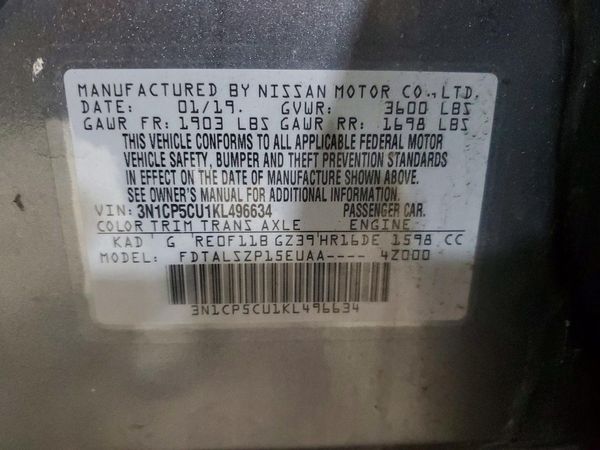 2019 NISSAN KICKS