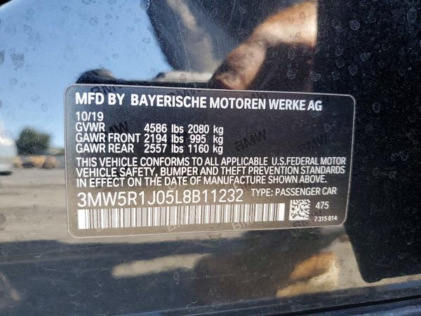 2020 BMW 330I NA