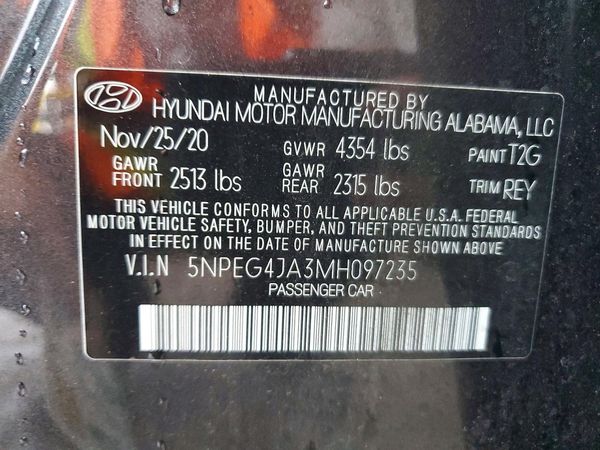 2021 HYUNDAI SONATA