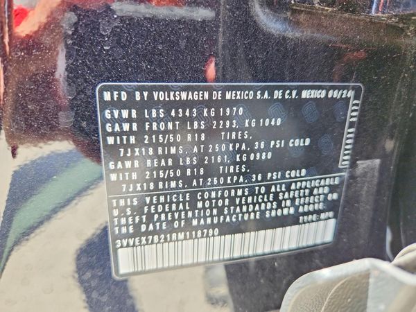 2024 VOLKSWAGEN TAOS SE