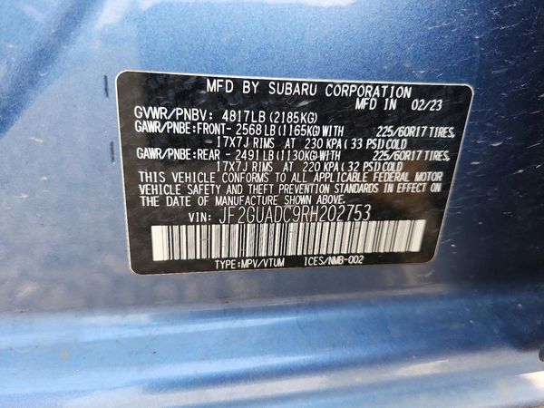 2024 SUBARU CROSSTREK Premium