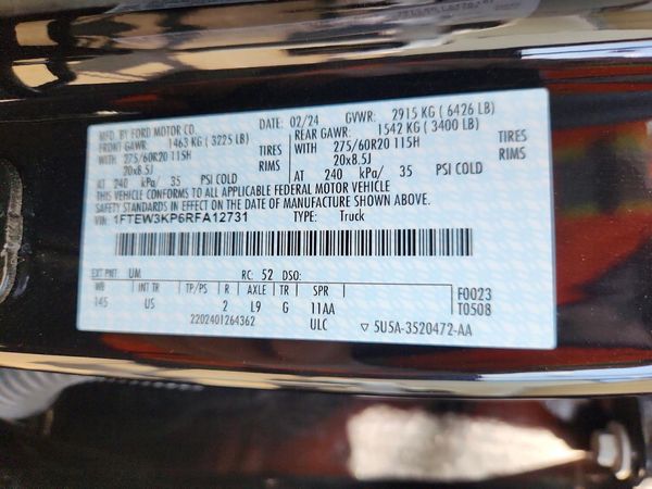 2024 FORD F150