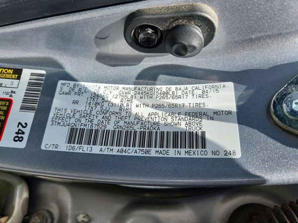 2015 TOYOTA TACOMA Delux Grade