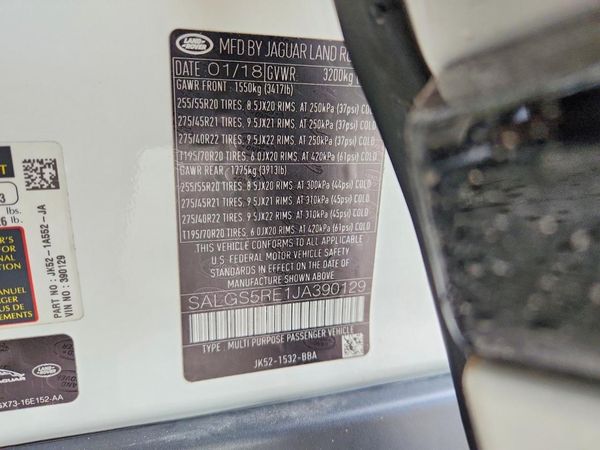 2018 LAND ROVER RANGE ROVER Supercharged LWB