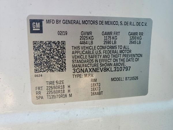 2019 CHEVROLET EQUINOX Premier (1LZ)