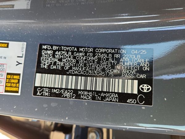 2025 TOYOTA PRIUS