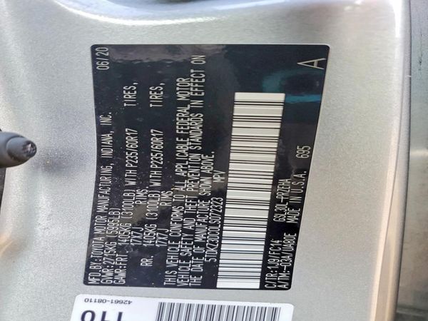 2020 TOYOTA SIENNA E grade