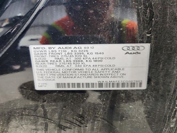 2012 AUDI Q7