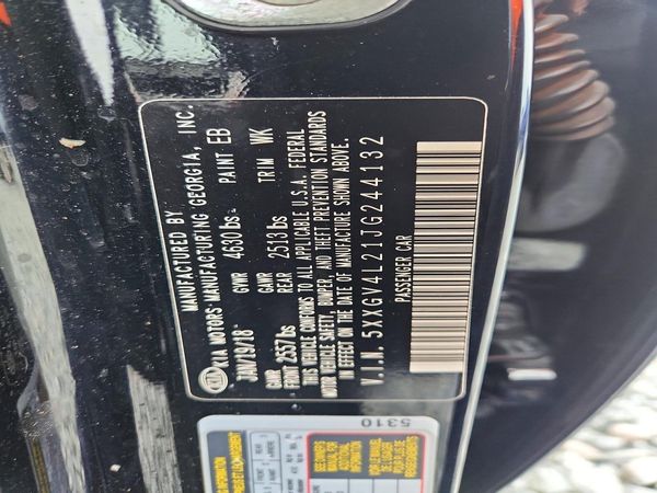 2018 KIA OPTIMA SXL