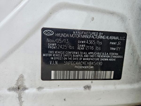 2014 HYUNDAI SONATA