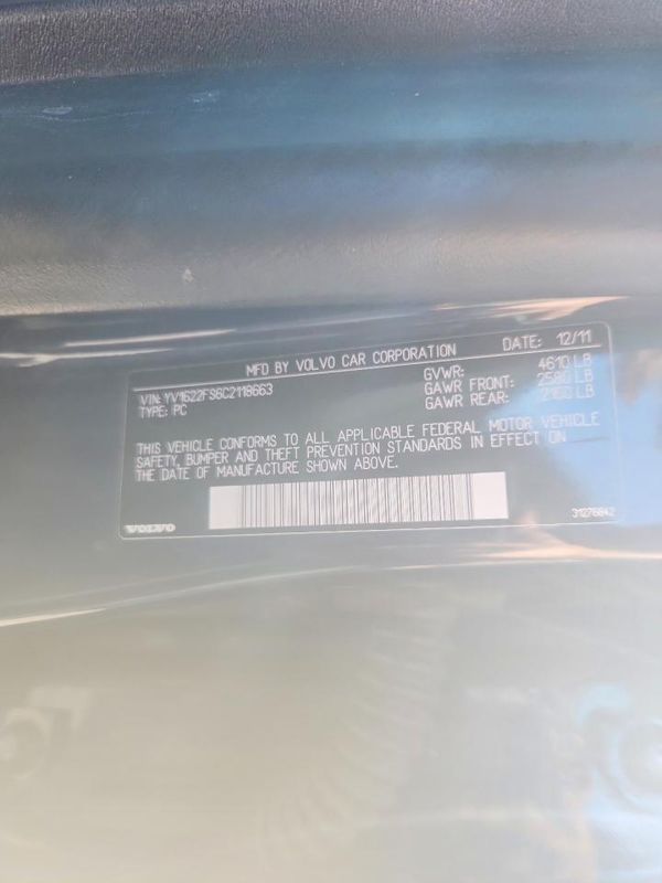 2012 VOLVO S60