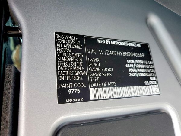 2022 MERCEDES-BENZ SPRINTER