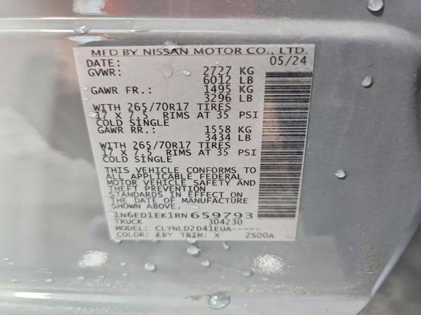 2024 NISSAN FRONTIER