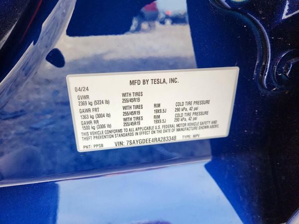 2024 TESLA MODEL Y