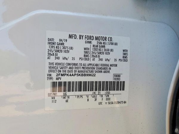 2019 FORD EDGE ST