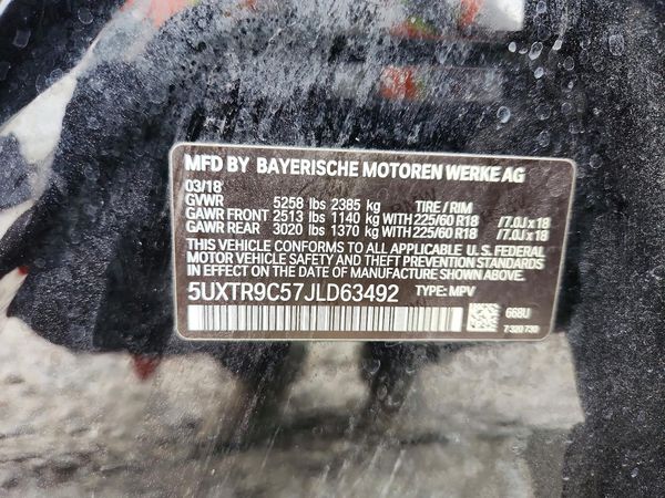 2018 BMW X3 sDrive30i