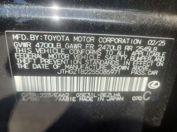 2025 LEXUS IS 350 350 F Sport