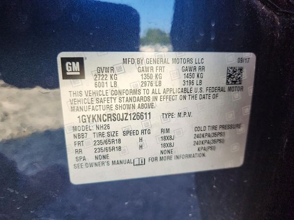2018 CADILLAC XT5