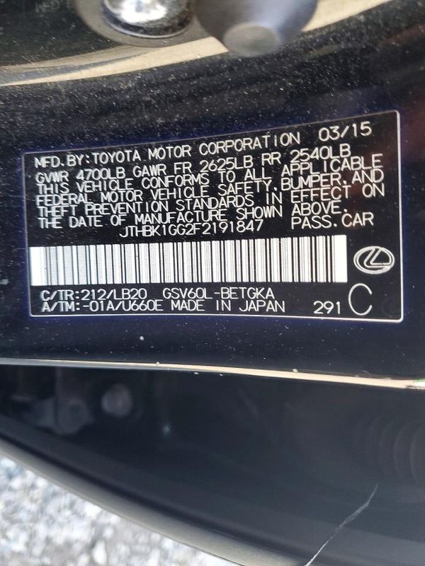 2015 LEXUS ES